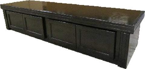 R & J Enterprises Xtreme Oak Reef Aquarium Canopy with Doors - Black - 72 x 18