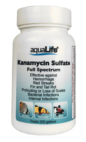 Aqualife Kanamycin Sulfate – Treats 200 Gallons