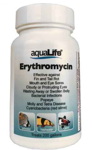 Aqualife Erythromycin – Treats 200 Gallons