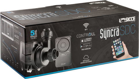 Sicce Syncra SDC 6.0 400-1450 GPH Controllable Pump with Wi-Fi Control