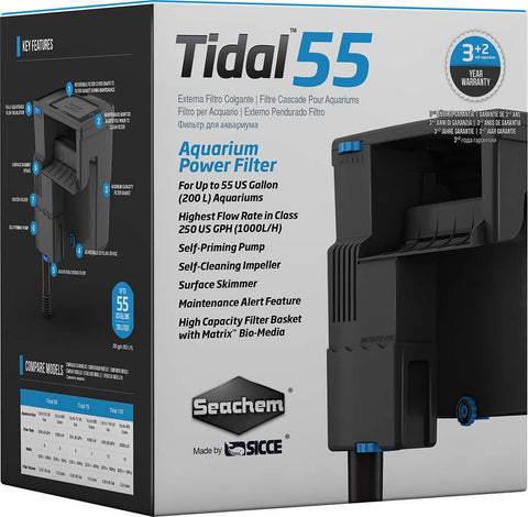 Seachem Tidal HOB Power Filter 55 Gallon