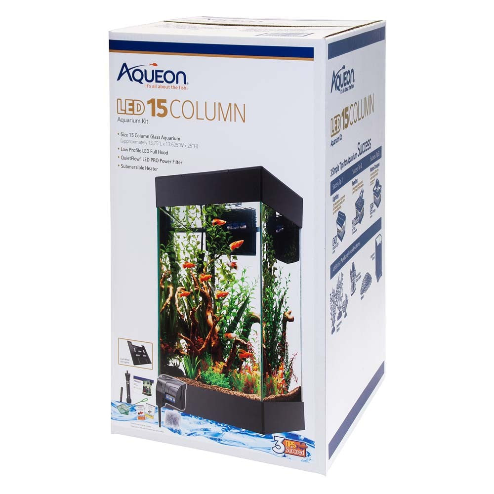 Aqueon Aquarium Starter Kit with LED Lighting, 5.5 Gallon
